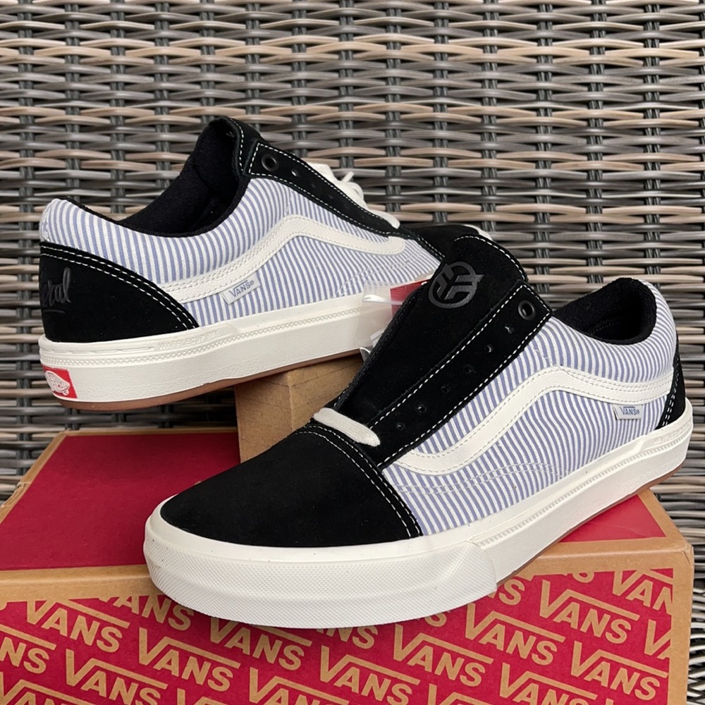 Vans Bmx Old Skool Federal Black/Bl Pinstripe MEN`S - Picture 9 of 16